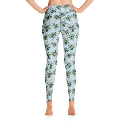 Womens Tropical Flamingo Yoga Leggings - RAGIMA Emporium