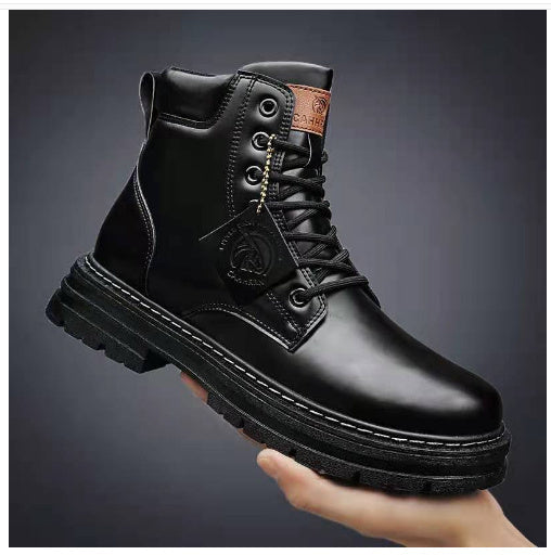 Mens Casual Biker High Top Martin Boots - RAGIMA Emporium