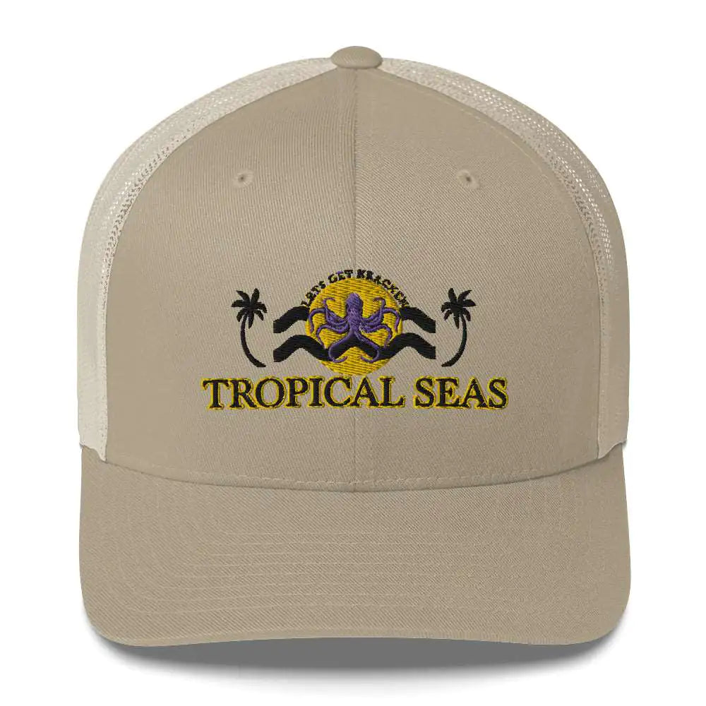 Tropical Lets Get Kraken Trucker Hat - RAGIMA Emporium