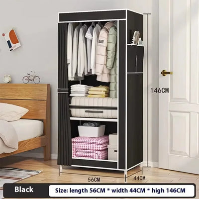 Simple Wardrobes Non-Woven Cabinet High-Capacity Fabric Wardrobe Standing Modern Storage Cabinet Bedroom Furniture Wardrobe - RAGIMA Emporium