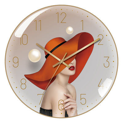 4K Curved High Transparent Glass Creative Decorative Wall Clock - RAGIMA Emporium