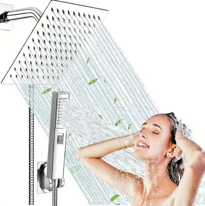 Stainless Steel Pressurized Shower Head Set - RAGIMA Emporium