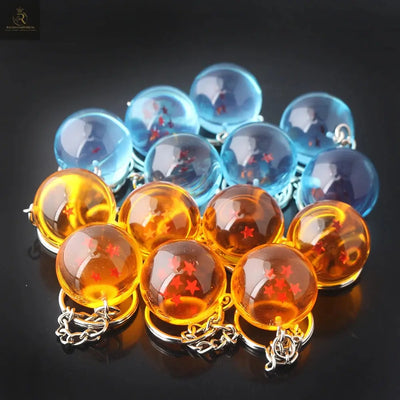 Anime Dragon 1-7 Stars Balls Keychain Charms Gokus Bead Pendant Key - RAGIMA Emporium