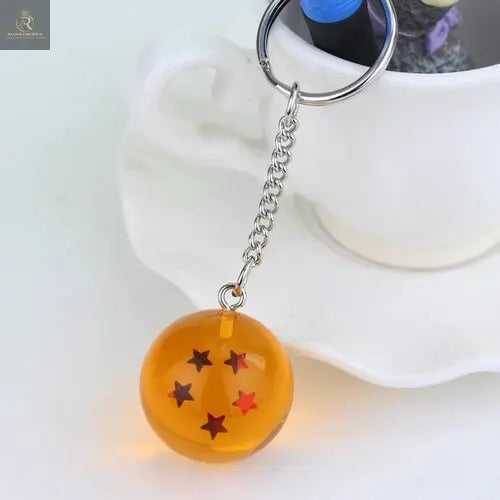 Anime Dragon 1-7 Stars Balls Keychain Charms Gokus Bead Pendant Key - RAGIMA Emporium