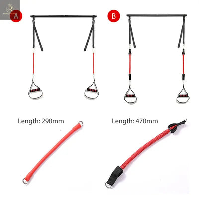 Body Workout Trainer Bar with Resistance Bands Rubber Buckles - RAGIMA Emporium