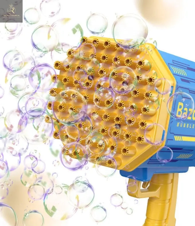 Bubble Gun Rocket 69 Holes Soap Bubbles Machine Gun Shape Automatic Blower With Light Toys For Kids Pomperos - RAGIMA Emporium