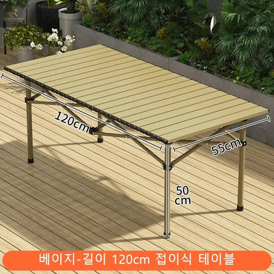 Camping Folding Table Folding Chair Easy to Install Lightweight and Stable Camping Table Folding Outdoor Table and Chair - RAGIMA Emporium