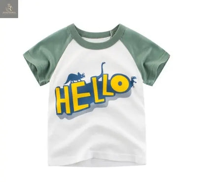 Children's Wear Summer New Korean Children's Boys Cotton T-shirt Men's Treasure In Children's Short Sleeves - RAGIMA Emporium