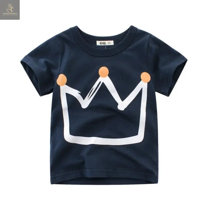 Children's Wear Summer New Korean Children's Boys Cotton T-shirt Men's Treasure In Children's Short Sleeves - RAGIMA Emporium