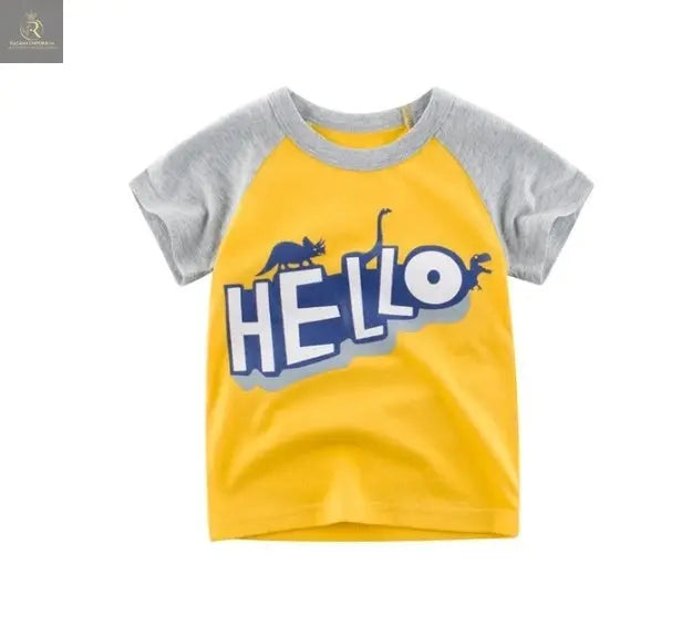 Children's Wear Summer New Korean Children's Boys Cotton T-shirt Men's Treasure In Children's Short Sleeves - RAGIMA Emporium