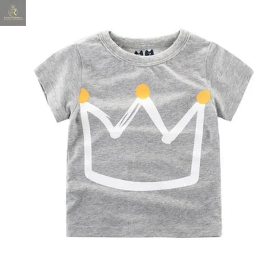 Children's Wear Summer New Korean Children's Boys Cotton T-shirt Men's Treasure In Children's Short Sleeves - RAGIMA Emporium