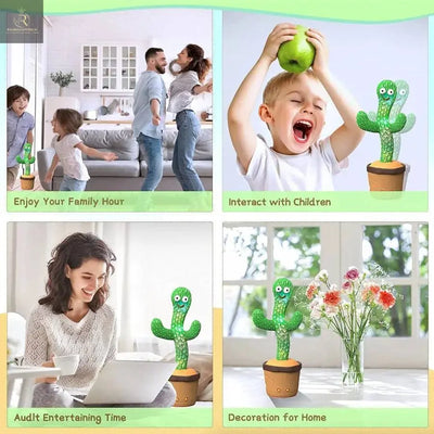 Dancing Cactus Plush Toy Doll Electronic Recording Shake With Song Funny Gift US - RAGIMA Emporium