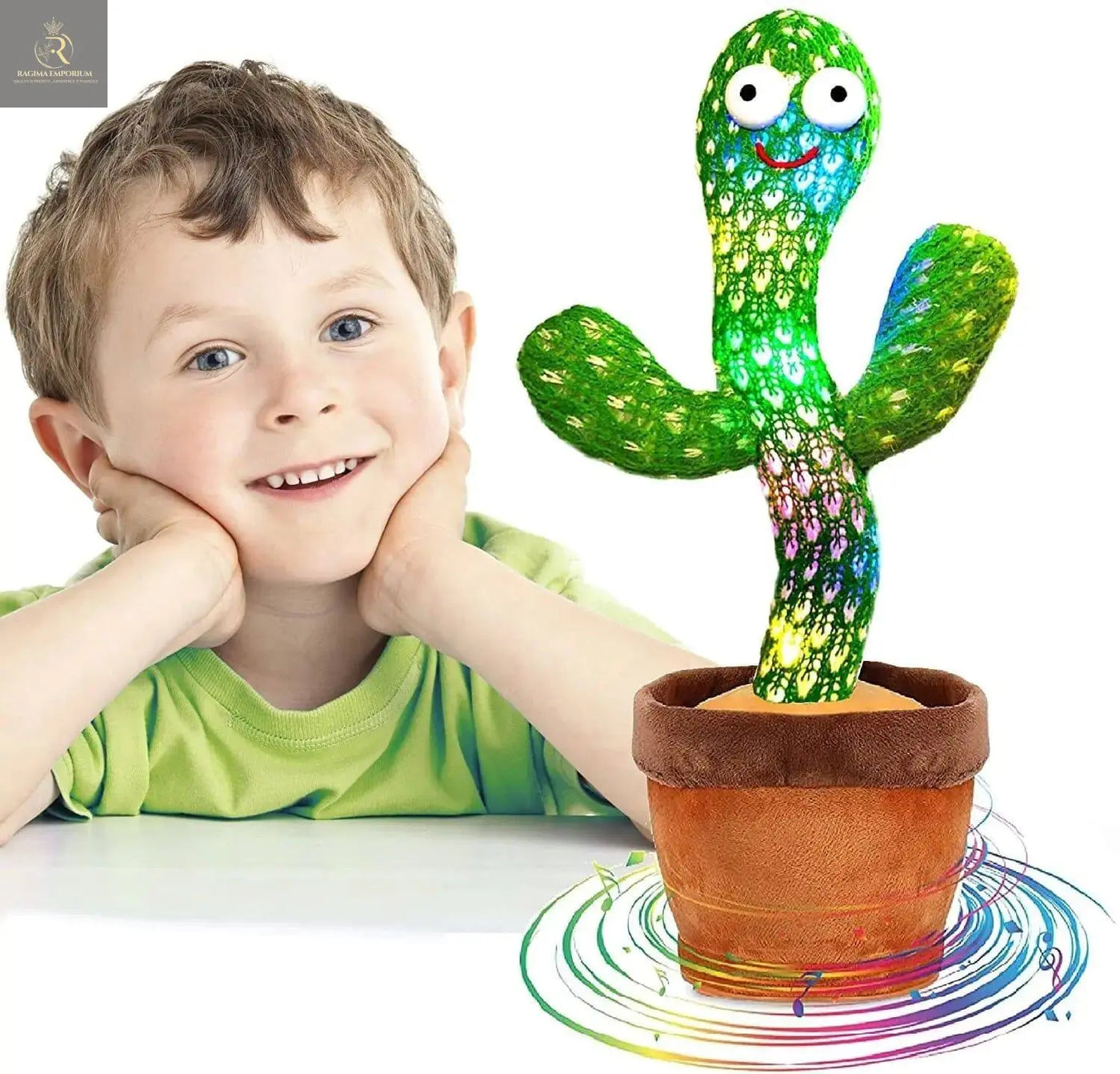 Dancing Cactus Plush Toy Doll Electronic Recording Shake With Song Funny Gift US - RAGIMA Emporium