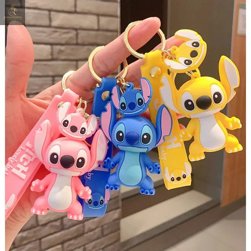 Disney Lilo and Stitch Scrump Cartoon Anime Pendant pvc Keychain - RAGIMA Emporium