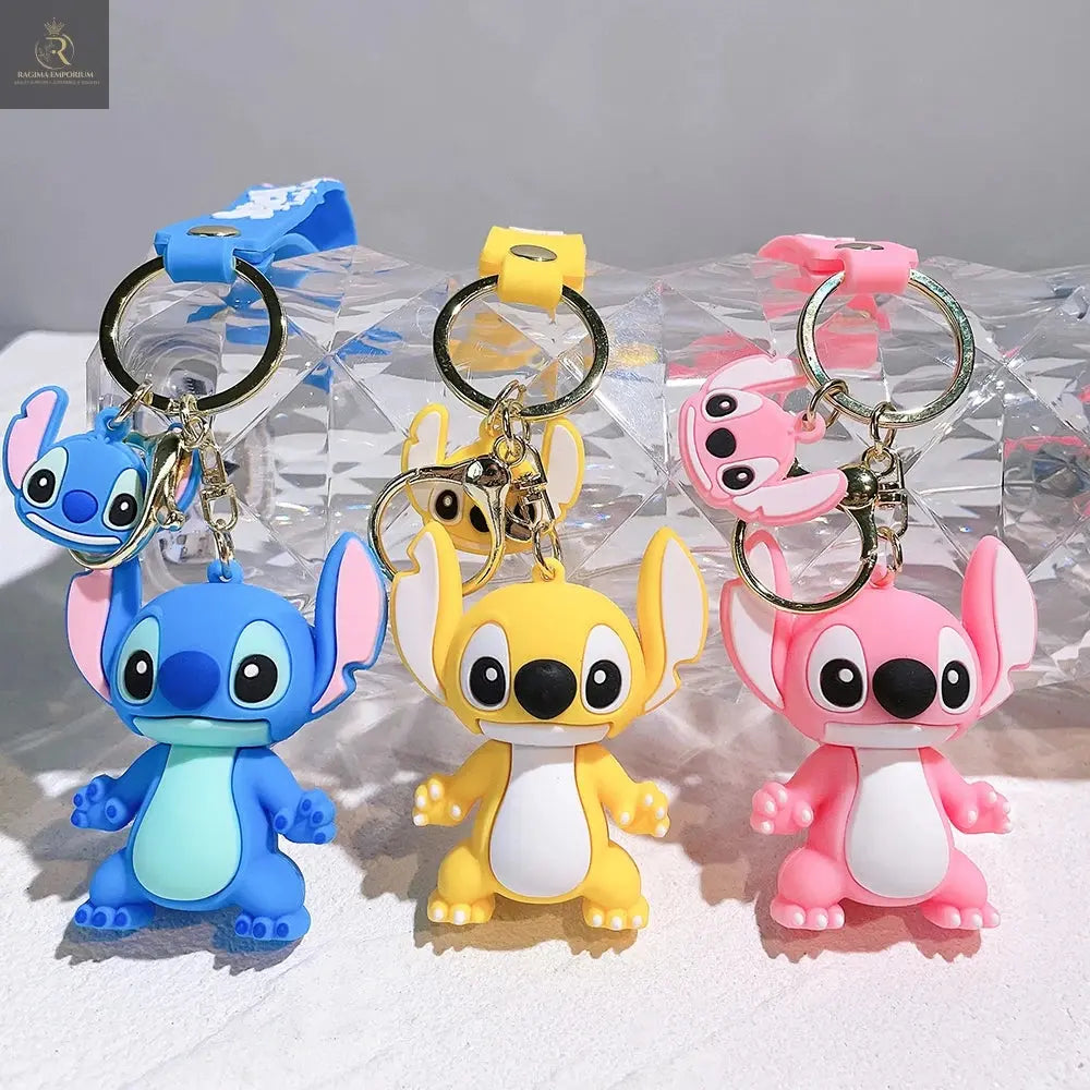 Disney Stitch Toys Keychain Anime Figure Stitch Pendant Keychain Sweet - RAGIMA Emporium