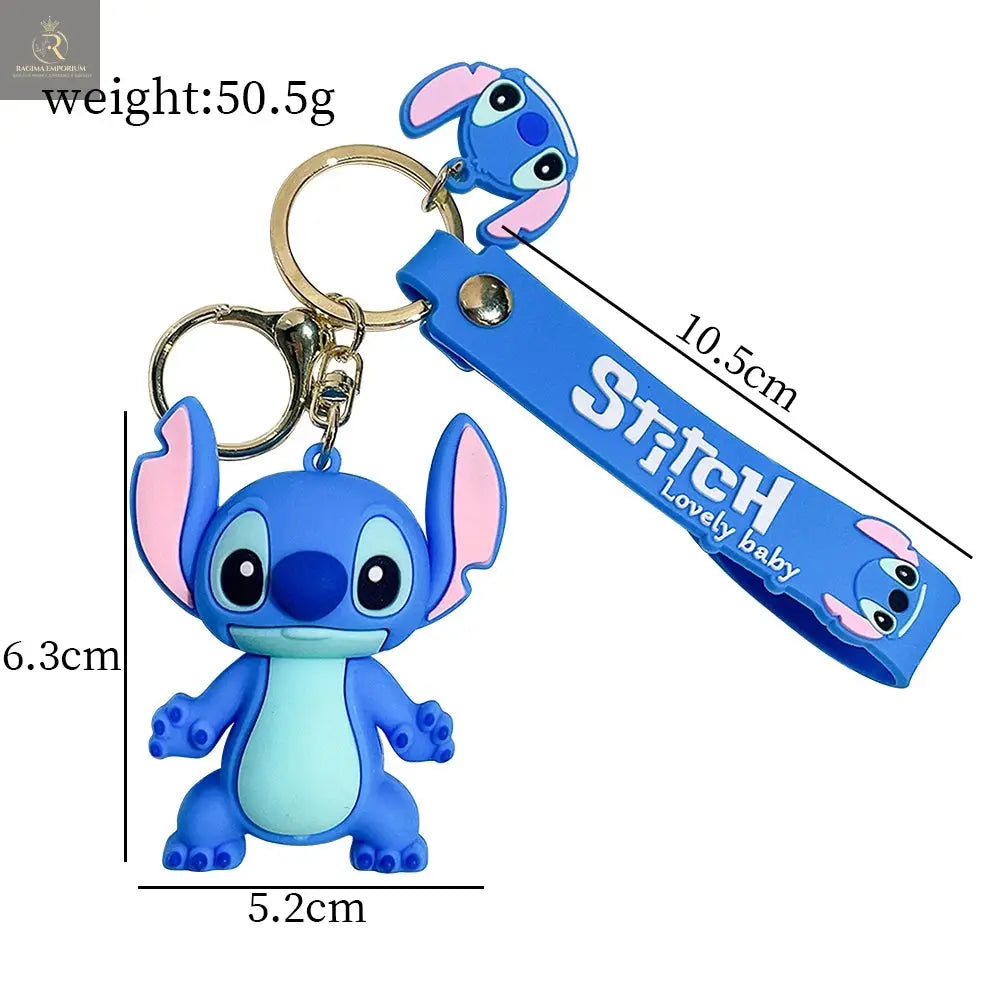 Disney Stitch Toys Keychain Anime Figure Stitch Pendant Keychain Sweet - RAGIMA Emporium