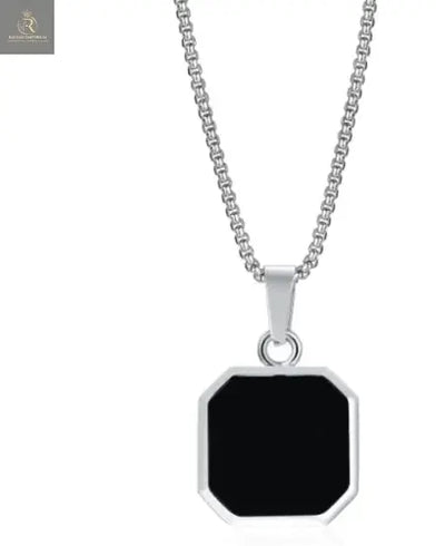 Eclipse Square Stainless Steel Pendant Necklace - RAGIMA Emporium