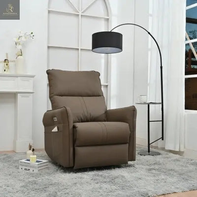 Electric Gliding Recliner Sofa With USB Port - RAGIMA Emporium