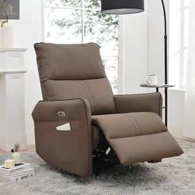 Electric Gliding Recliner Sofa With USB Port - RAGIMA Emporium