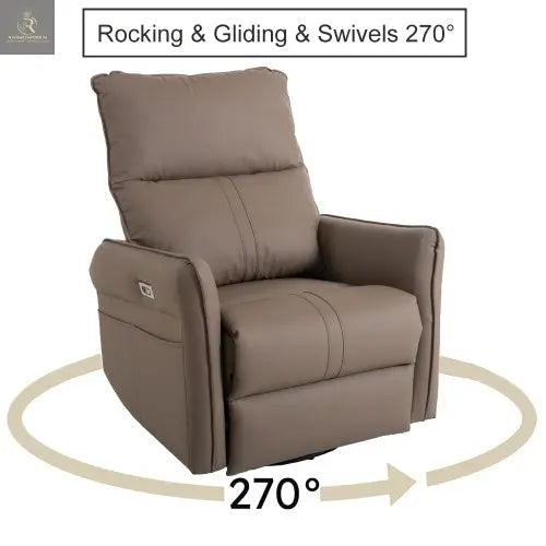 Electric Gliding Recliner Sofa With USB Port - RAGIMA Emporium