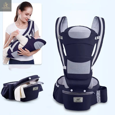 Ergonomic Baby Carrier Infant Baby Hipseat Carrier 3 In 1 Front Facing Ergonomic Kangaroo Baby Wrap Sling - RAGIMA Emporium