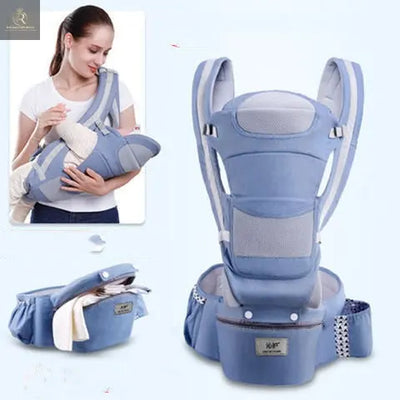 Ergonomic Baby Carrier Infant Baby Hipseat Carrier 3 In 1 Front Facing Ergonomic Kangaroo Baby Wrap Sling - RAGIMA Emporium