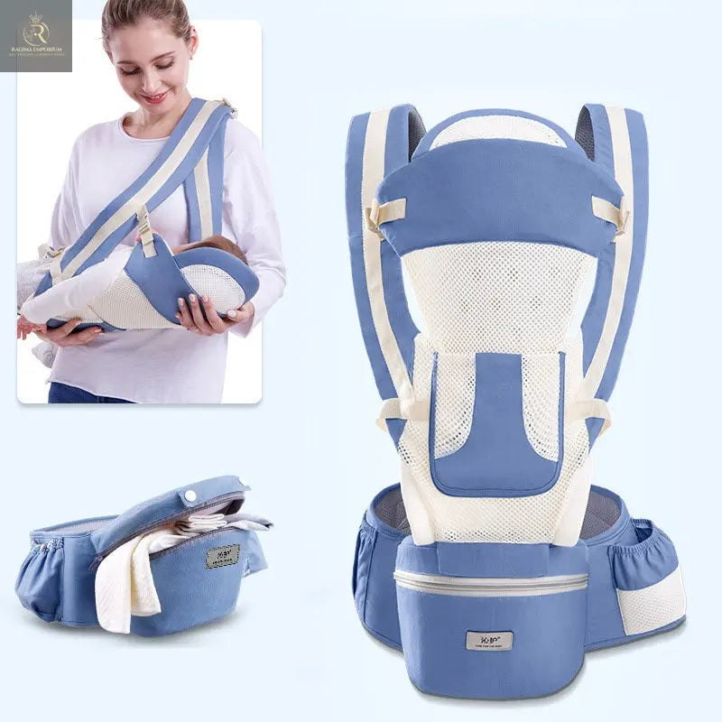 Ergonomic Baby Carrier Infant Baby Hipseat Carrier 3 In 1 Front Facing Ergonomic Kangaroo Baby Wrap Sling - RAGIMA Emporium