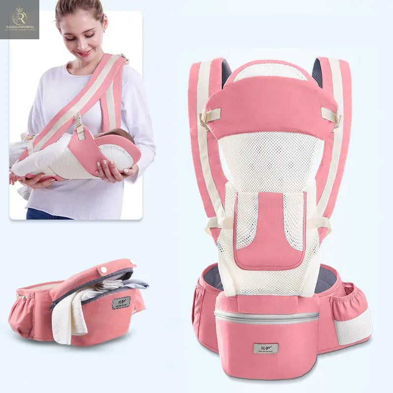 Ergonomic Baby Carrier Infant Baby Hipseat Carrier 3 In 1 Front Facing Ergonomic Kangaroo Baby Wrap Sling - RAGIMA Emporium