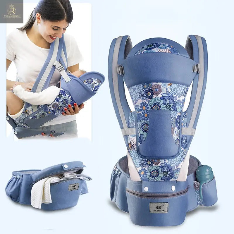 Ergonomic Baby Carrier Infant Baby Hipseat Carrier 3 In 1 Front Facing Ergonomic Kangaroo Baby Wrap Sling - RAGIMA Emporium