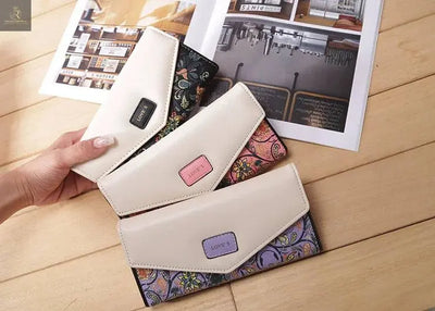 Fashion Women Leather Envelope Clutch Wallet Long Card Holder Purse Bag Handbag - RAGIMA Emporium