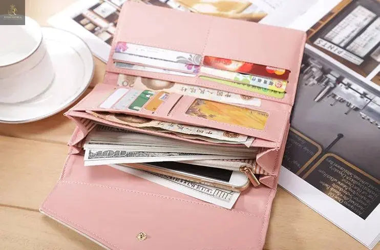 Fashion Women Leather Envelope Clutch Wallet Long Card Holder Purse Bag Handbag - RAGIMA Emporium