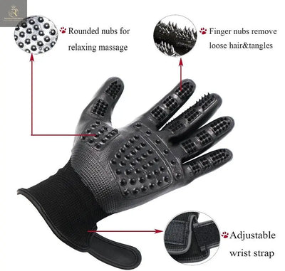 Fast Shipping 1 Pair Pet Grooming Gloves - RAGIMA Emporium