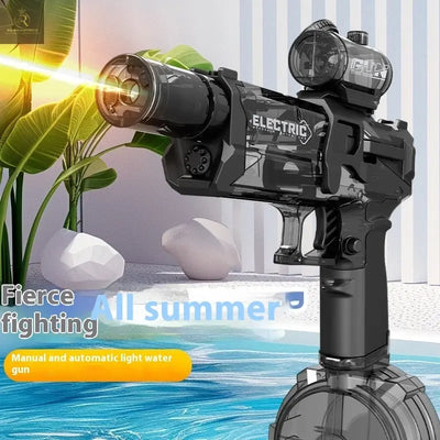 Fire Rat Electric Water Pistol Cool Light Full Automatic Water Spray Gun Summer Toy Sports Entertainment Children Gifts AC223 - RAGIMA Emporium