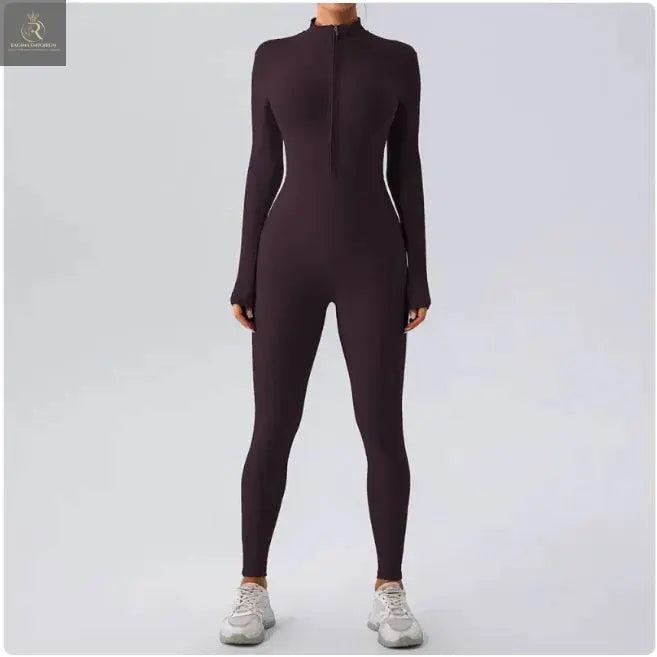 Fleece-Lined Yoga Jumpsuit - RAGIMA Emporium