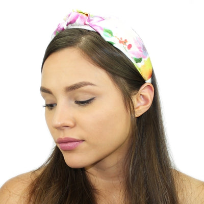 Floral Silk Top Knot Headband - RAGIMA Emporium