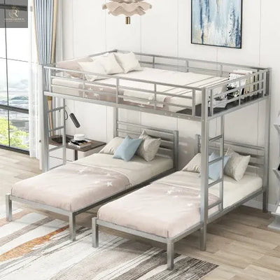 Full Over Twin Twin Size Bunk Bed With Built-in Shelf - RAGIMA Emporium