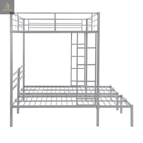 Full Over Twin Twin Size Bunk Bed With Built-in Shelf - RAGIMA Emporium