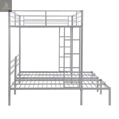 Full Over Twin Twin Size Bunk Bed With Built-in Shelf - RAGIMA Emporium