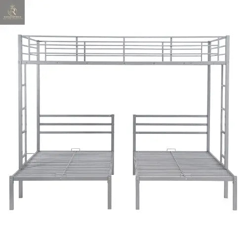 Full Over Twin Twin Size Bunk Bed With Built-in Shelf - RAGIMA Emporium