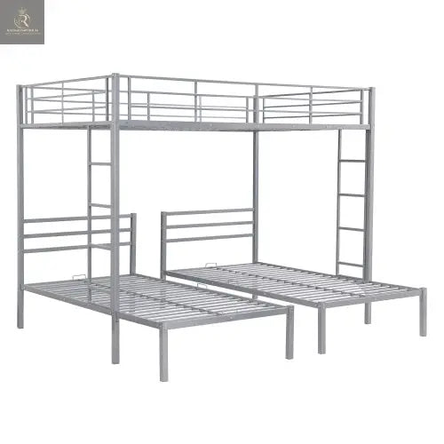 Full Over Twin Twin Size Bunk Bed With Built-in Shelf - RAGIMA Emporium