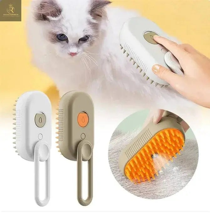 FurFresh™ 3-in-1 Electric Steam Brush for Cats & Dogs - RAGIMA Emporium