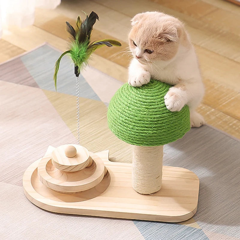 Pet Tree Scratching Post with Toy - RAGIMA Emporium