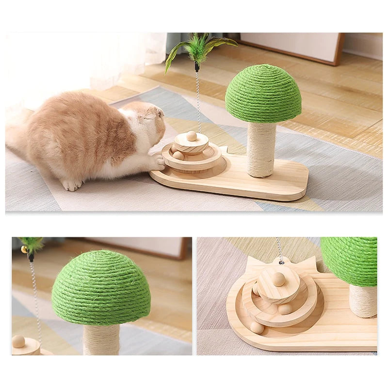 Pet Tree Scratching Post with Toy - RAGIMA Emporium