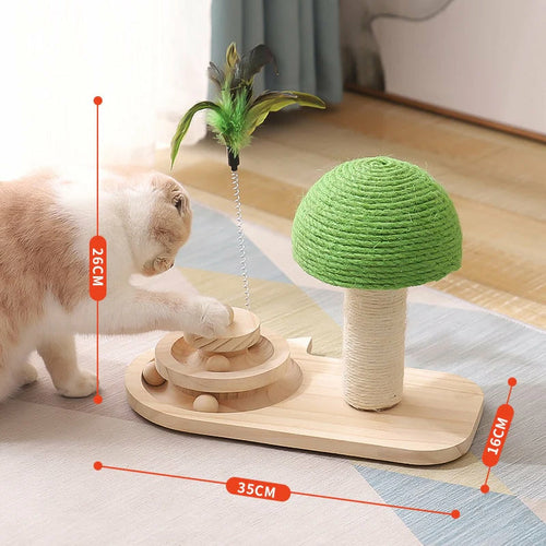 Pet Tree Scratching Post with Toy - RAGIMA Emporium