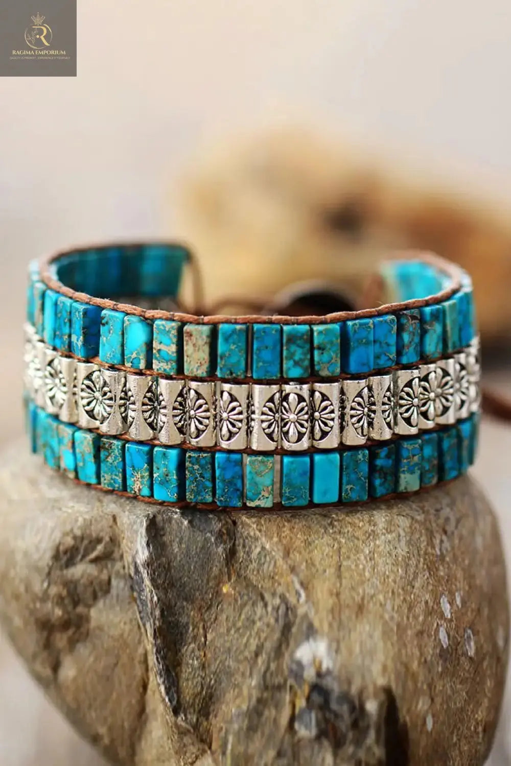 Handmade Triple Layer Natural Stone Bracelet - RAGIMA Emporium