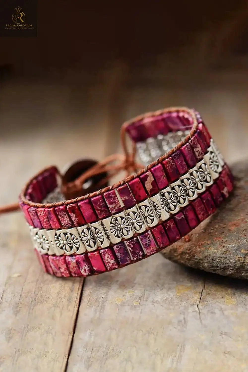 Handmade Triple Layer Natural Stone Bracelet - RAGIMA Emporium