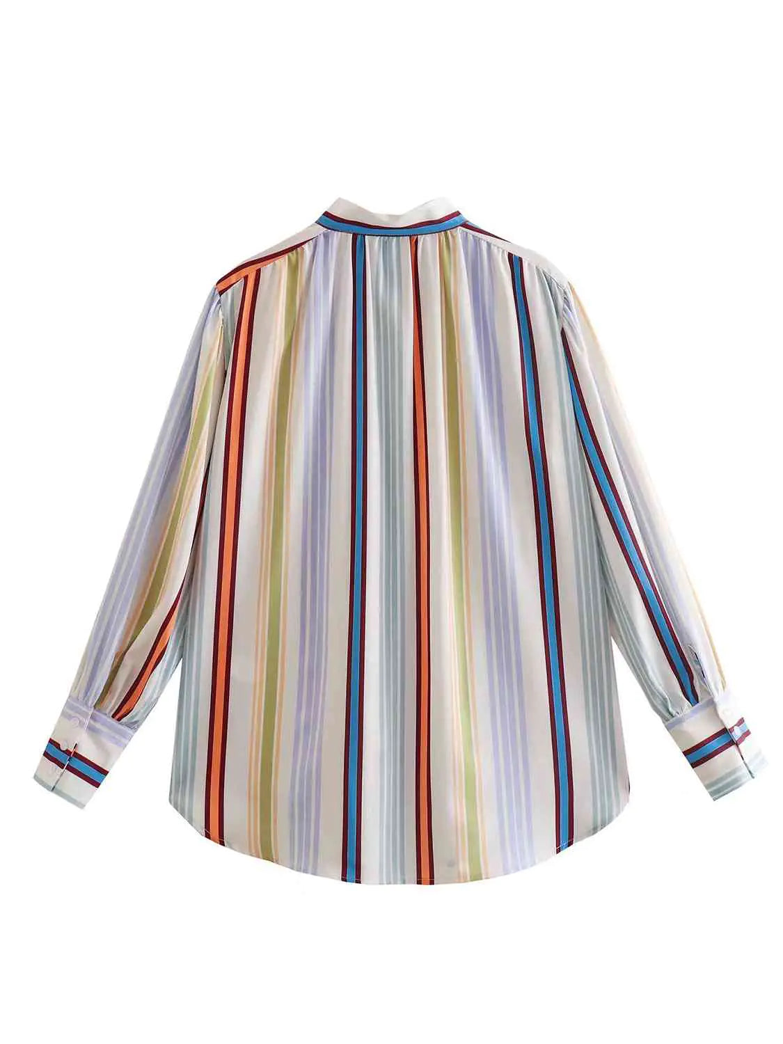 Striped Lantern Sleeve Shirt - RAGIMA Emporium