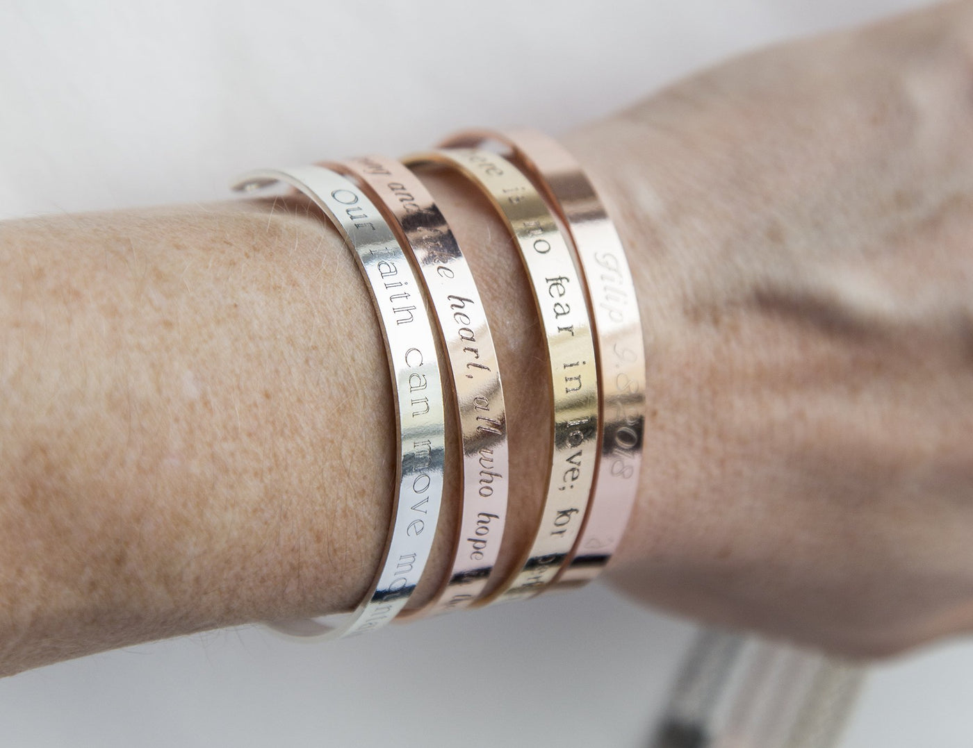 I Am Enough Bracelet, Engraved Secret Message Bracelet, I am Enough - RAGIMA Emporium