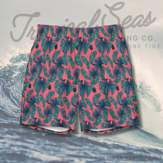 Men's Tropical Flamingo Palms Board Shorts - RAGIMA Emporium