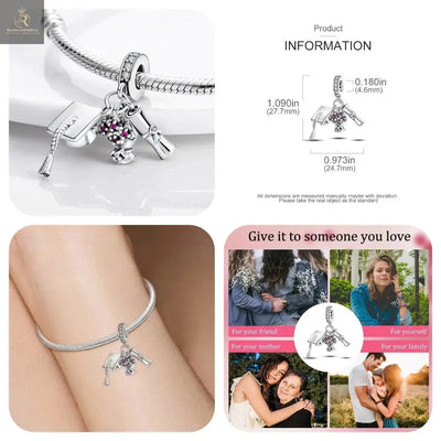 MULA 1PC Coffee Pet Moon Star Silver Plated Pendant Fit Original Snake Chain Charm Bracelet DIY Women Jewelry Gift - RAGIMA Emporium